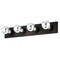Westinghouse Fixture Wall 100W 4-Light Bath Bar, Matte Black No Shade 6117600 - alternate 4